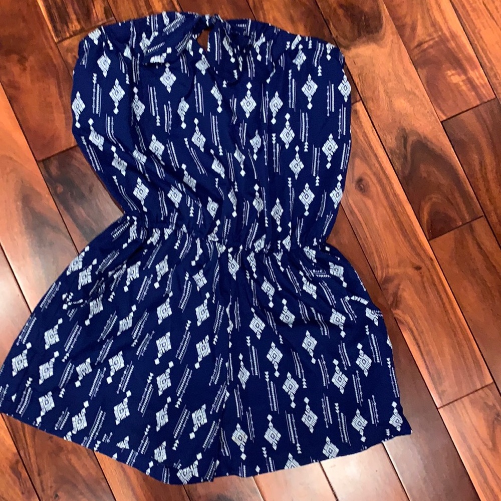 Strapless romper